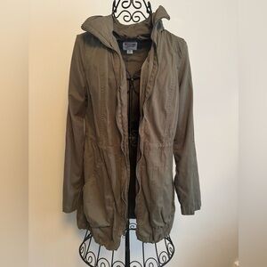 Mossimo Supply Co. Olive Green Utility Jacket with Hood